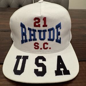 Rhude RSC USA Rhude Sports Club Snapback Hat